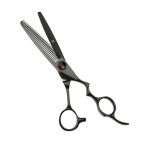Above Shears Professional Hair Cutting Scissors Ergo Black Titanium Hair Blender