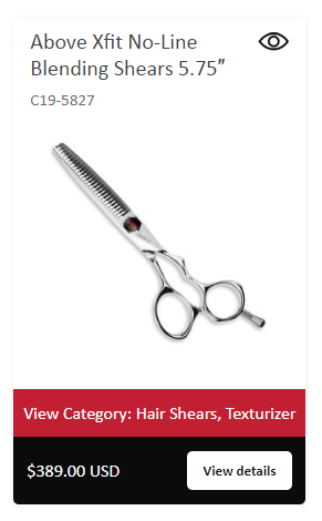 ABOVE XFIT professional hair cutting shears salon stylist scissor